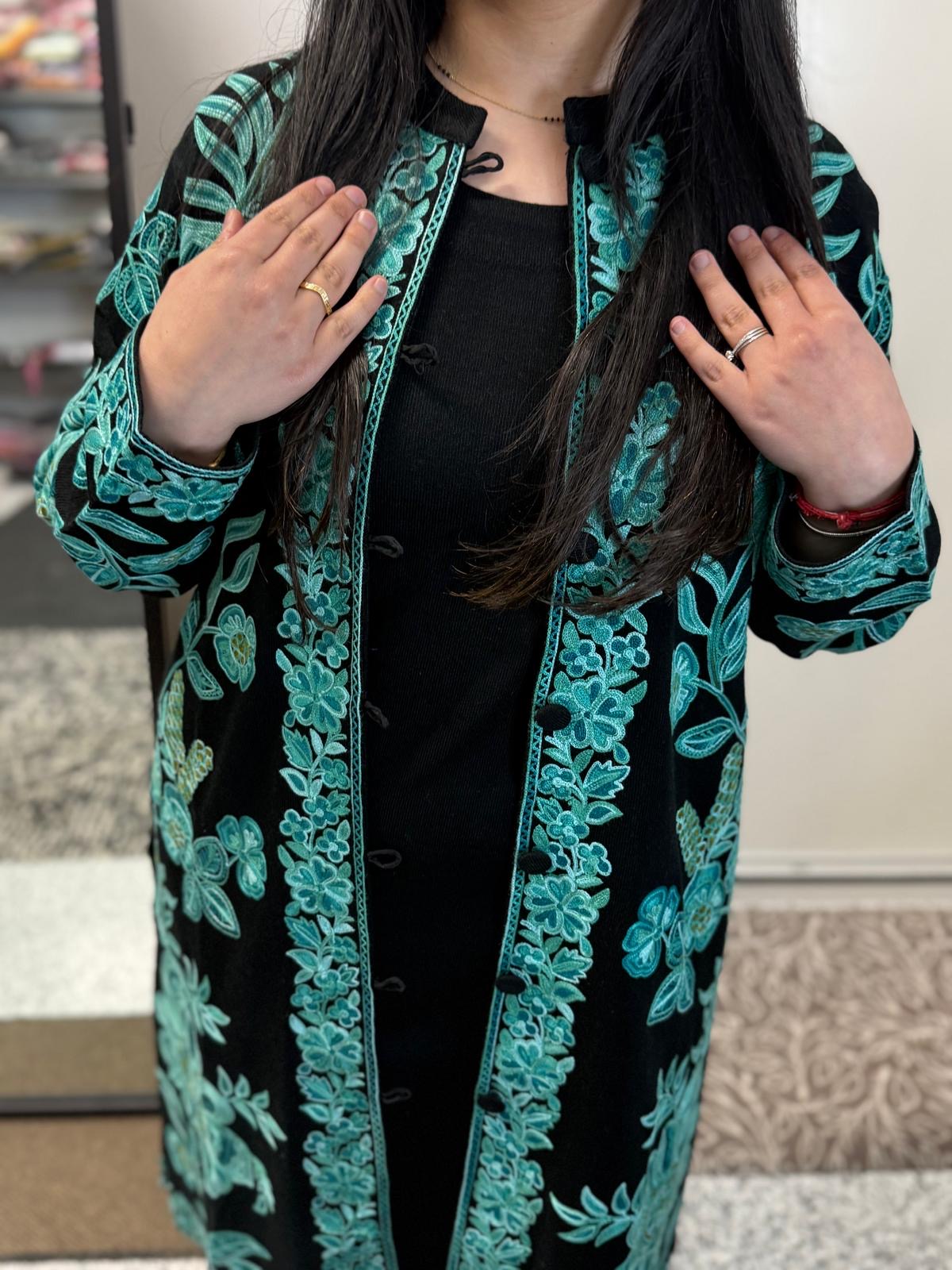 Kashmiri Jacket Style Coord (Black)
