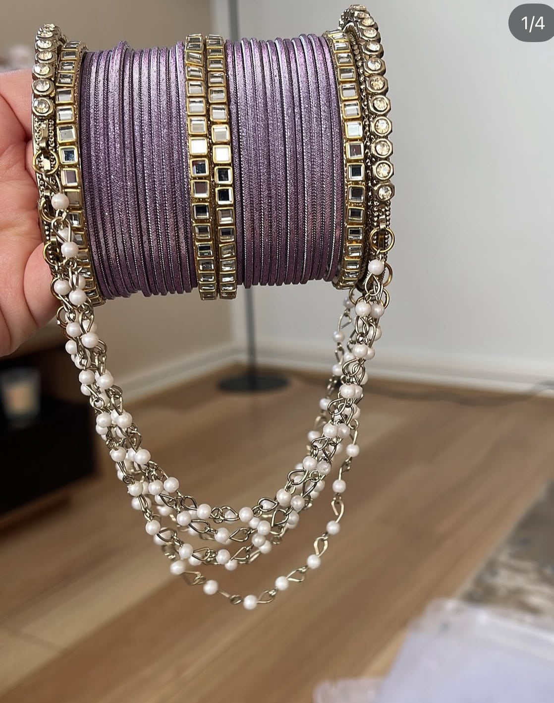 Pearl Hanging Bangles 2.6 (8 colours)
