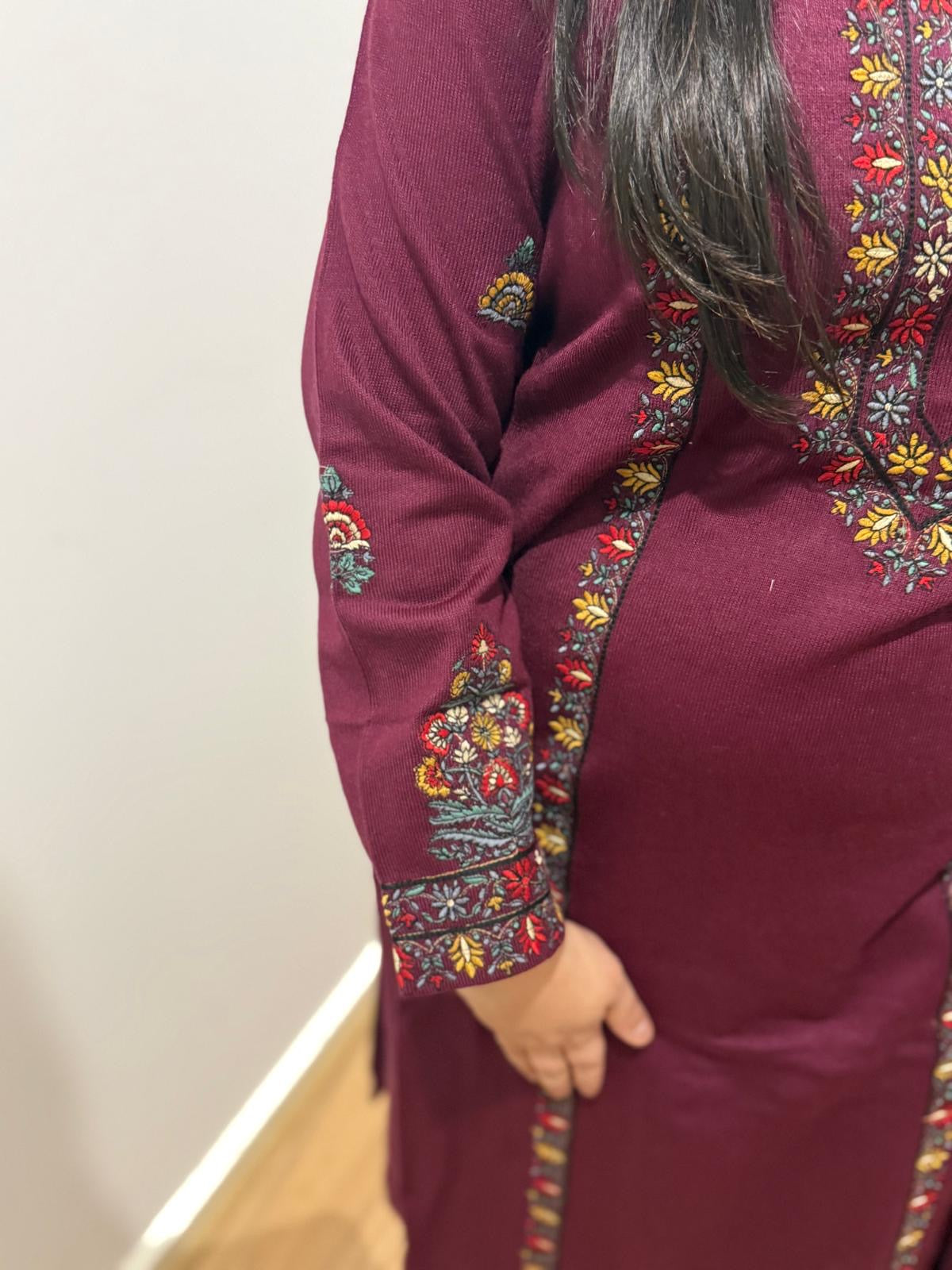 Kashmiri Suit (Purple)