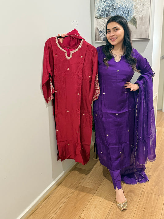 Divya (Maroon) 46-50 SIZES ONLY